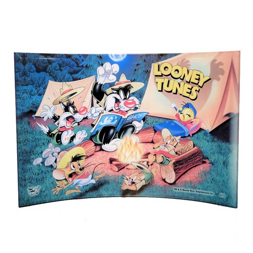 Looney Tunes Campfire Curved Glass StarFire Print